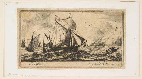 The Galliot of Jean de Vyl of Rotterdam by Charles Meryon, print, 1850