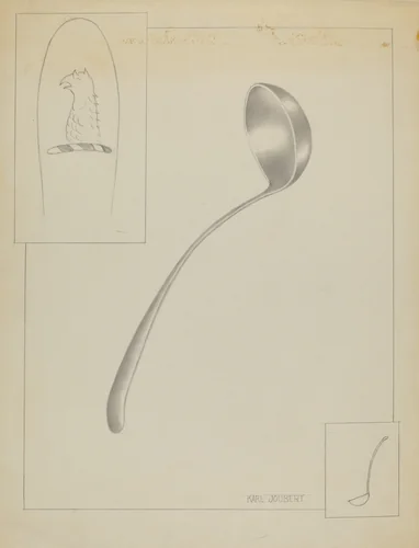 Silver Ladle by Karl Joubert, index of american design, 1936