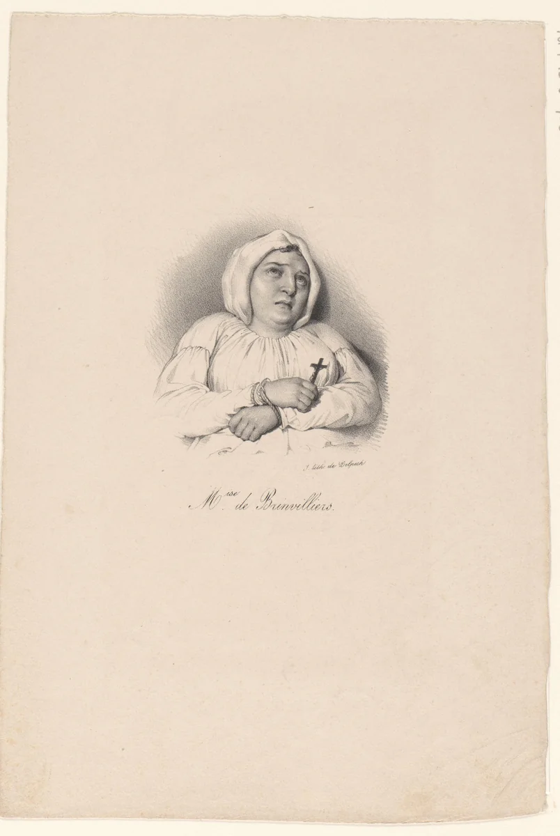 Portret van Madame de Brinvilliers by anonymous, print, 1818-1842