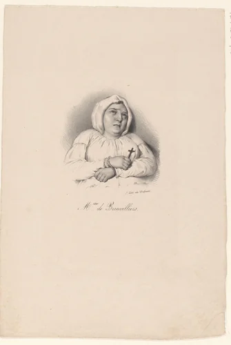 Portret van Madame de Brinvilliers by anonymous, print, 1818-1842