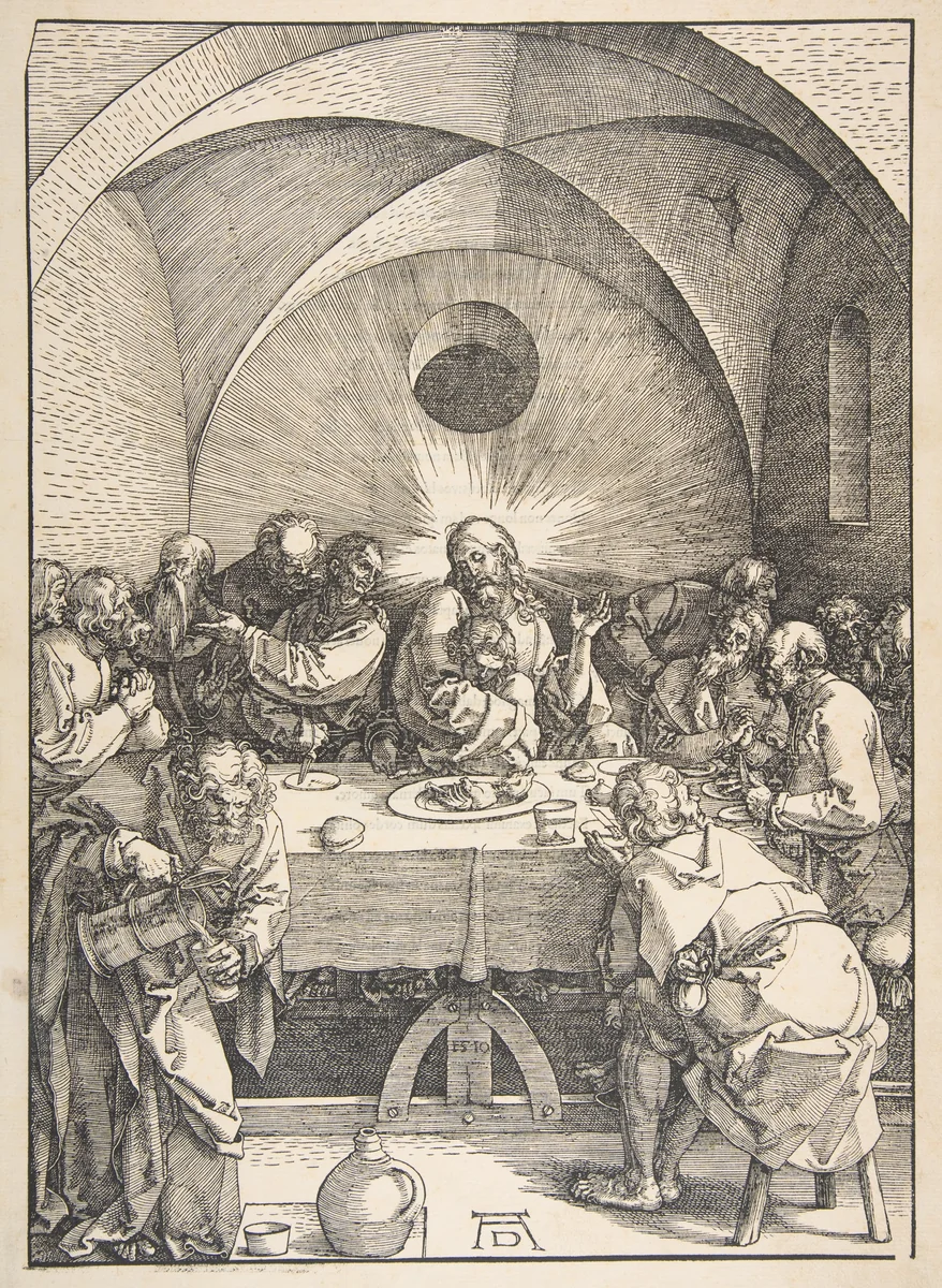 The Last Supper, from "The Large Passion" by Albrecht Dürer, print, 1511