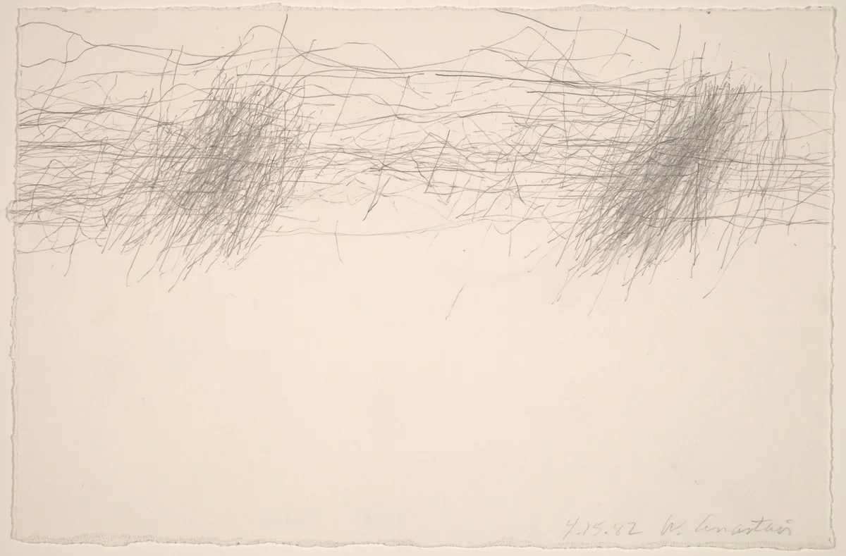 Subway Drawing by William Anastasi, drawing, 1982