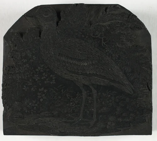 Woodblock for The Great Plover, from A History of British Birds by Thomas Bewick, print, 1792-1802