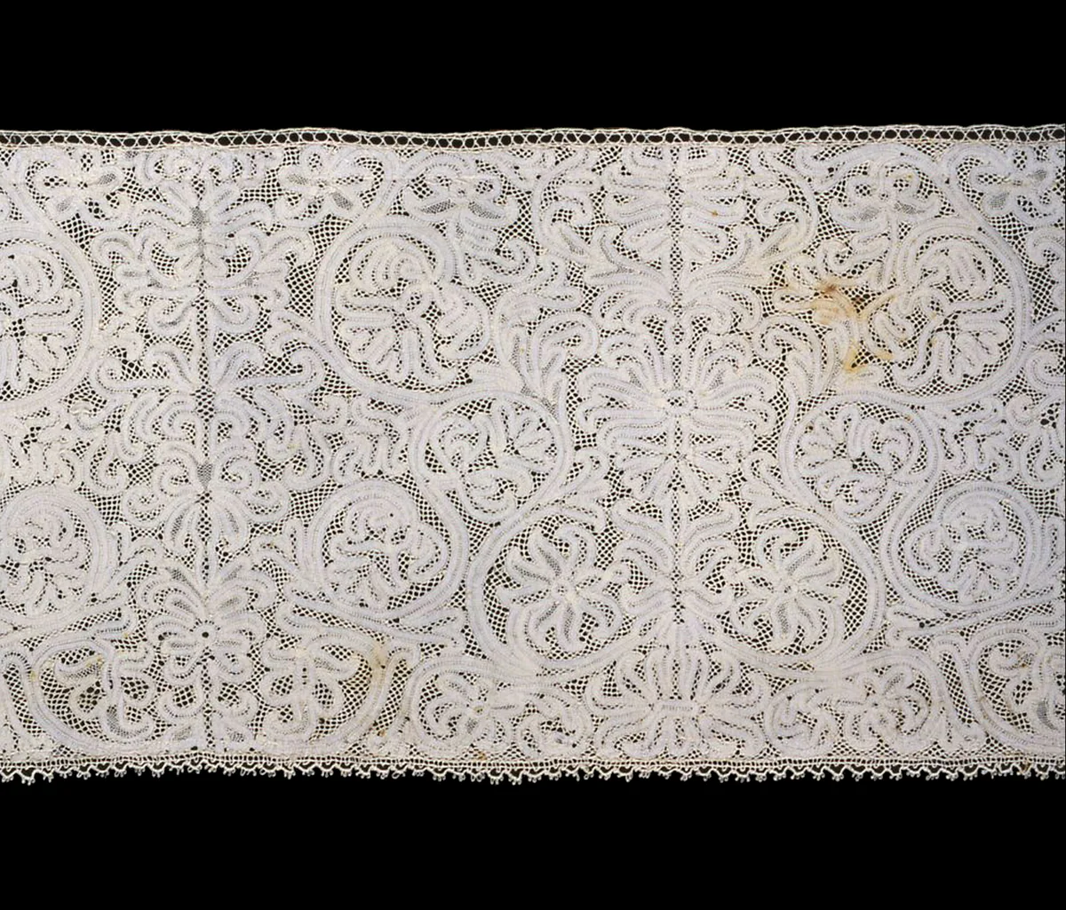 Flounce by Italy, Milan, textile, 1701-1750