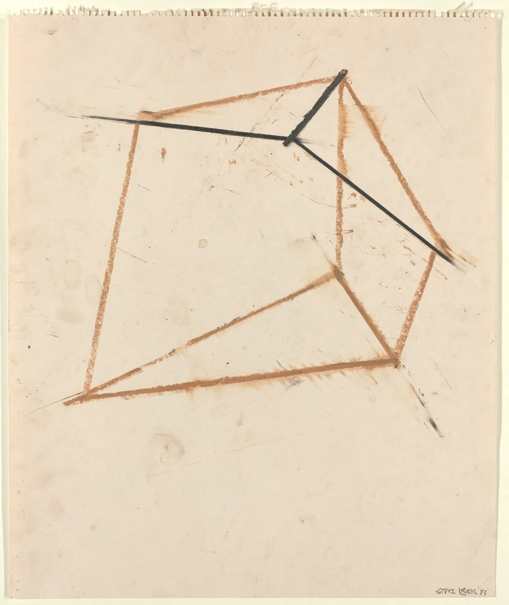 Untitled (recto) by Steve Keister, drawing, 1983