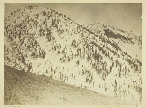 Snow Peaks, Bull Run Mining District, Nevada by Timothy O'Sullivan, photograph, 1871