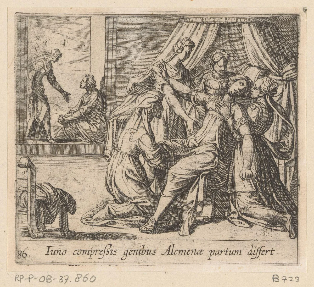 Geboorte van Hercules by Antonio Tempesta, print, 1606