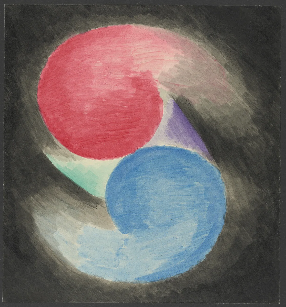 Colored Rhythm: Study for the Film by Léopold Survage, drawing, 1913
