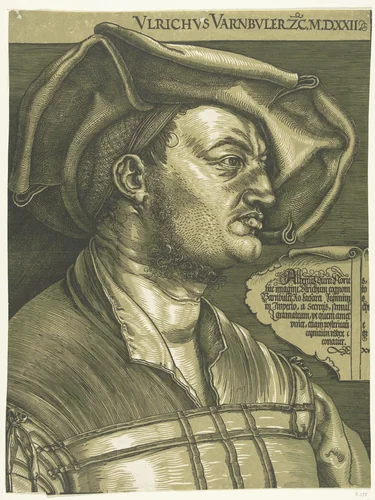 Portret van Ulrich Varnbüler by Unknown, print, 1522