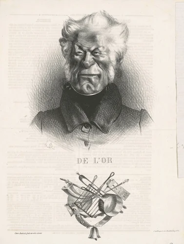 De L'or (J. -Ant. -Adrien Delort) by Honoré Daumier, print, 1833