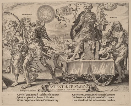 The Triumph of Patience by Dirck Volckertz Coornhert, print, 1559