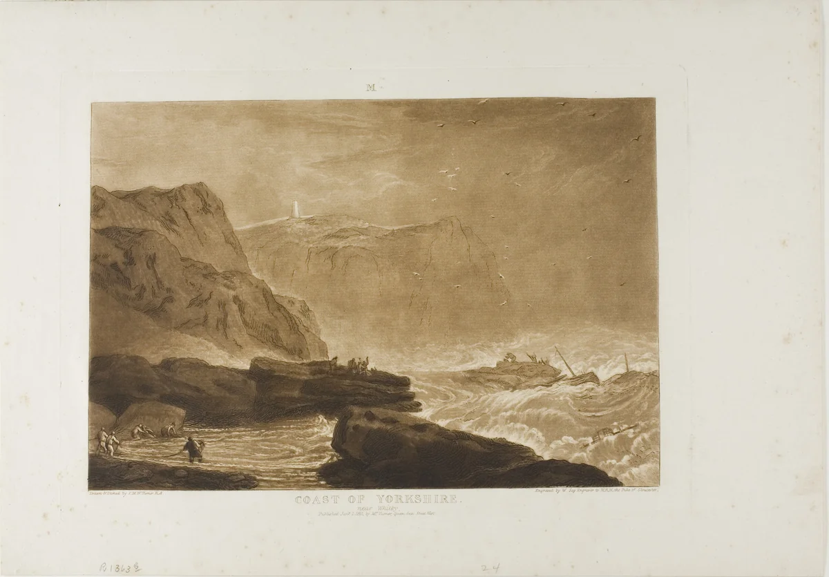 Coast of Yorkshire, plate 24 from Liber Studiorum by Joseph Mallord William Turner, print, 1811