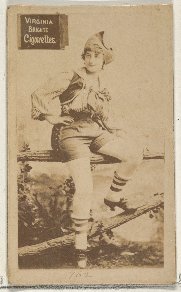 Card 762, from the Actors and Actresses series (N45, Type 2) for Virginia Brights Cigarettes by Allen & Ginter, photograph, 1885-1891