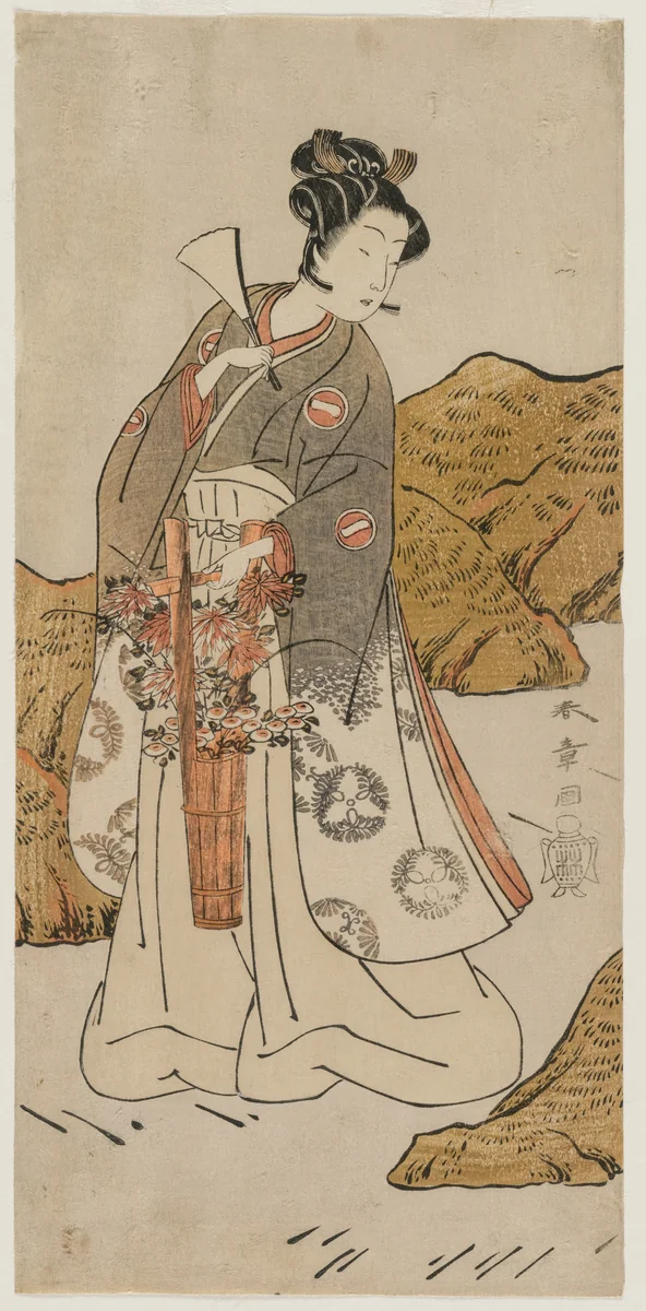 Ichikawa Monnosuke II as a Temple Page by Katsukawa Shunshô (勝川春章), print, 1770-1774