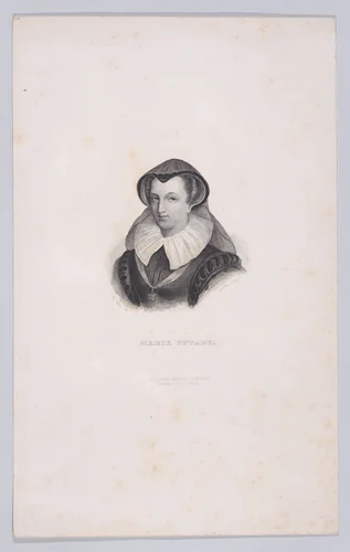 Mary, Queen of Scots (from "La Touraine, Anienne et Moderne") by Pierre-Edouard Frère, print, 1845