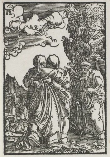 The Fall and Redemption of Man: The Visitation by Albrecht Altdorfer, print, 1510-1520