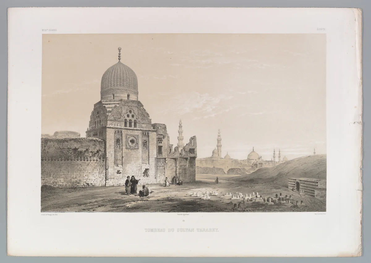 84. Tombeau du Sultan Tarabey by Joseph-Philibert Girault de Prangey, print, 1843