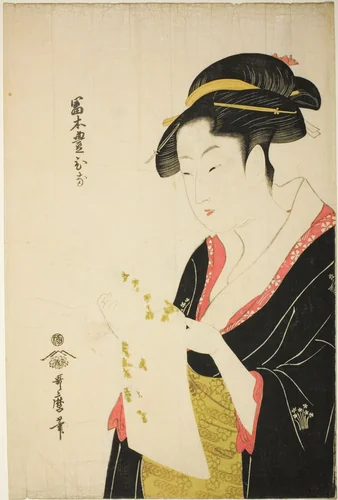 Tomimoto Toyohina by Kitagawa Utamaro (喜多川歌麿), print, 1788-1798
