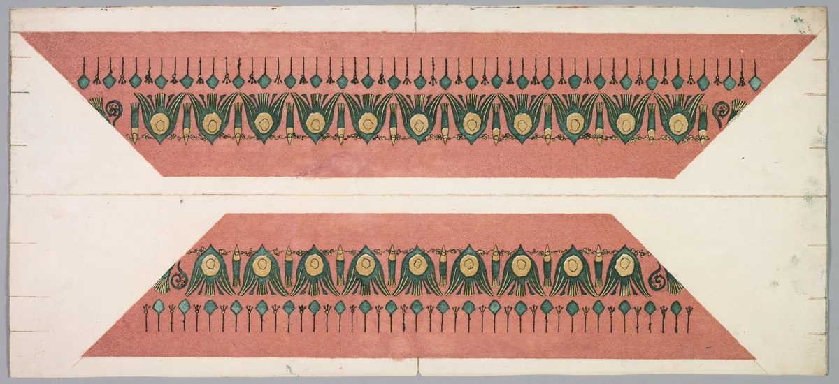 Embers Glow: Lotus Pattern Frame by Theodore Roussel, print, 1897-1899