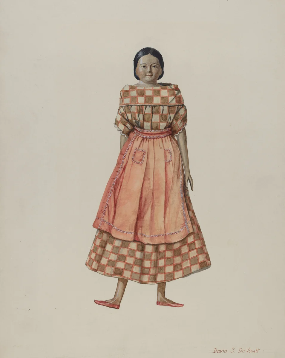 Doll by David S. De Vault, index of american design, 1935-1942