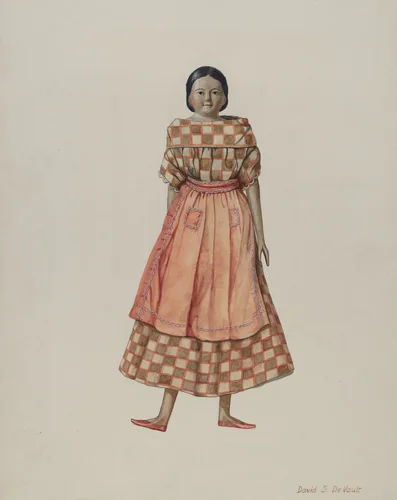 Doll by David S. De Vault, index of american design, 1935-1942