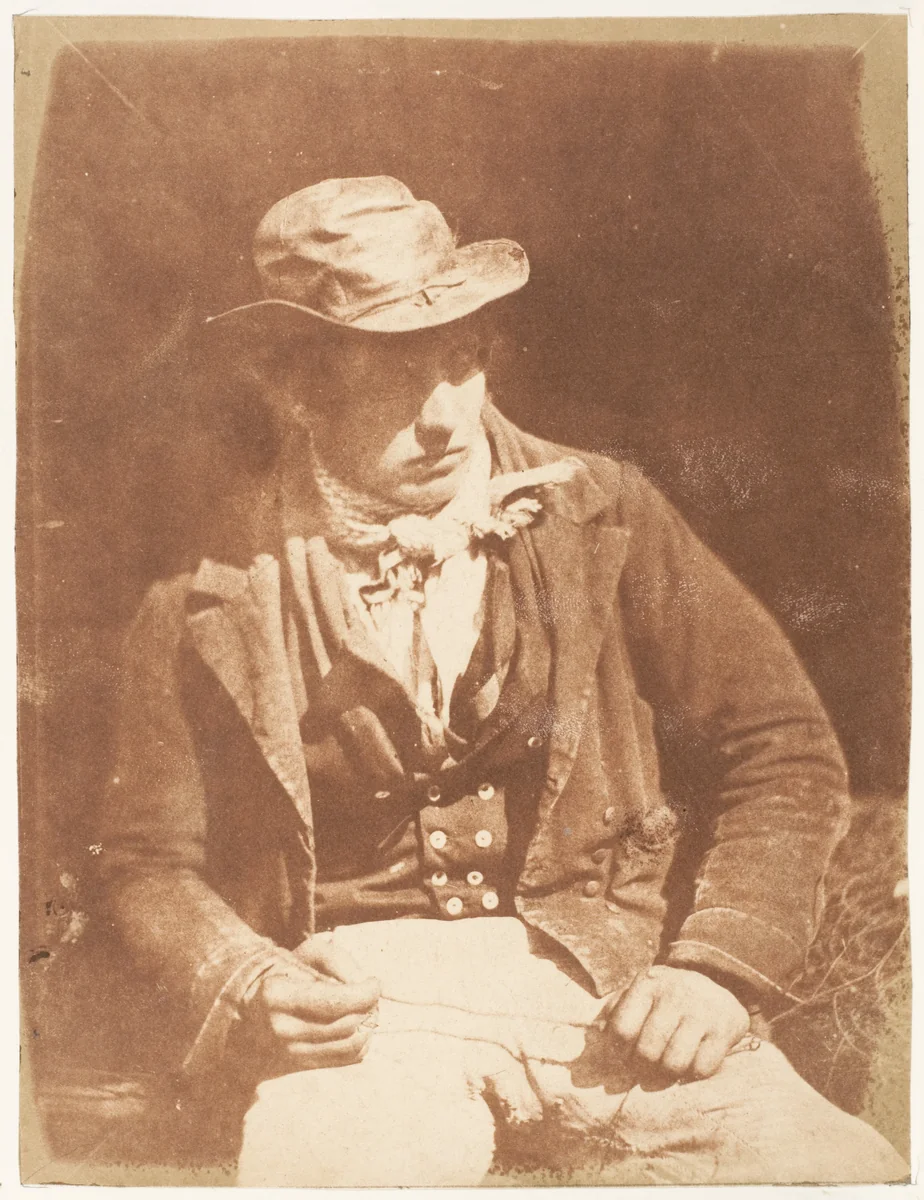 Newhaven Fisherman by Hill and Adamson, photograph, 1843-1847