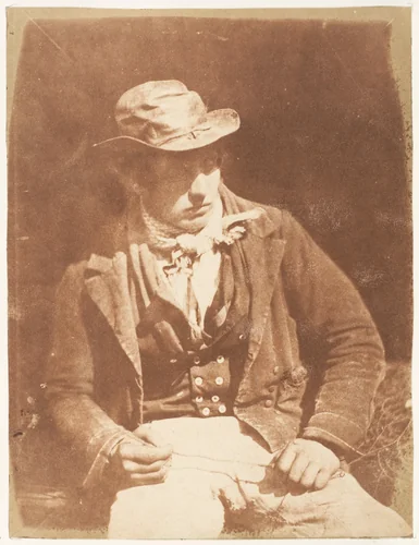 Newhaven Fisherman by Hill and Adamson, photograph, 1843-1847