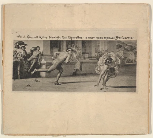 Athletic, from the Sports and Art Subjects series (N197) issued by Wm. S. Kimball & Co. by William S. Kimball & Company, print, 1886-1893