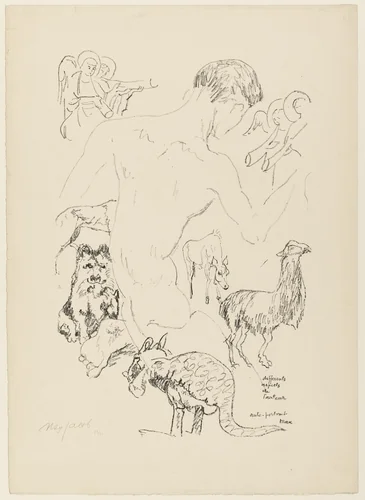 Various Aspects of the Author - Self Portrait by Max Jacob, print