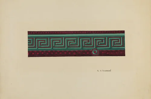 Wallpaper Border by Sidney Liswood, index of american design, 1940