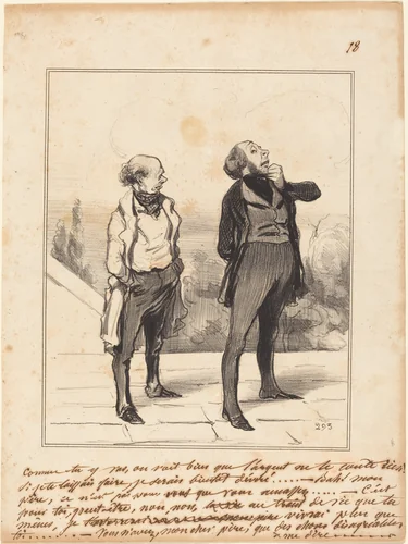 Comme tu y vas... by Honoré Daumier, print, 1841