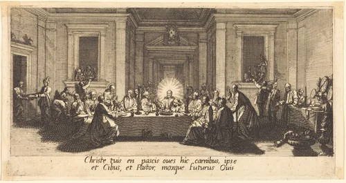 The Last Supper by Jacques Callot, print, 1618