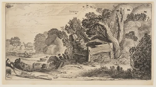 June, from The Twelve Months of the Year by Jan van de Velde II, print, 1616