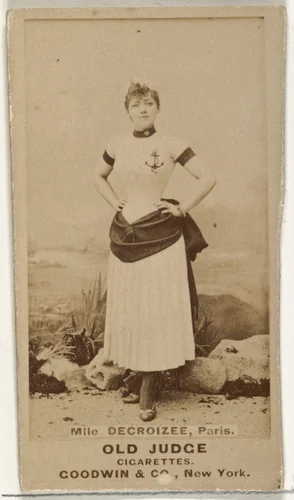 Mlle. Decroizee, Paris, from the Actors and Actresses series (N171) for Old Judge Cigarettes by Goodwin & Company, photograph, 1886-1890