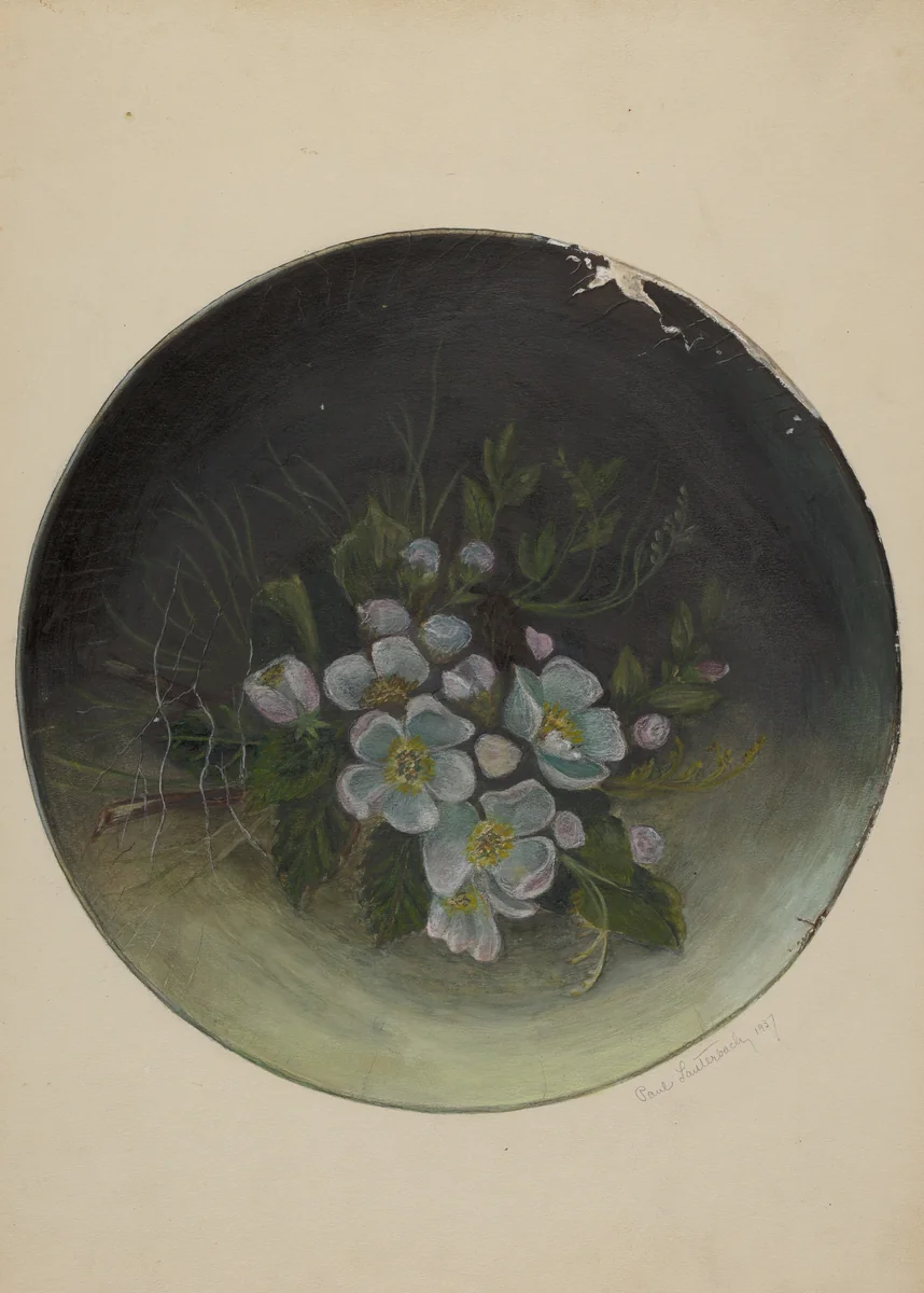 Pa. German Plate by Paul Lauterbach, index of american design, 1937