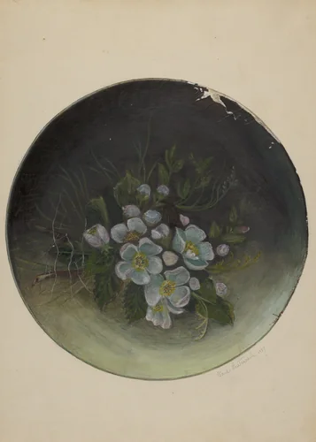 Pa. German Plate by Paul Lauterbach, index of american design, 1937