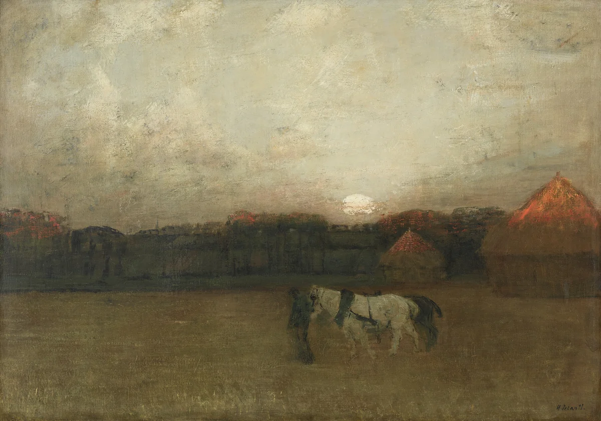 The Stubble Field by Henry Golden Dearth, painting, 1904-1914