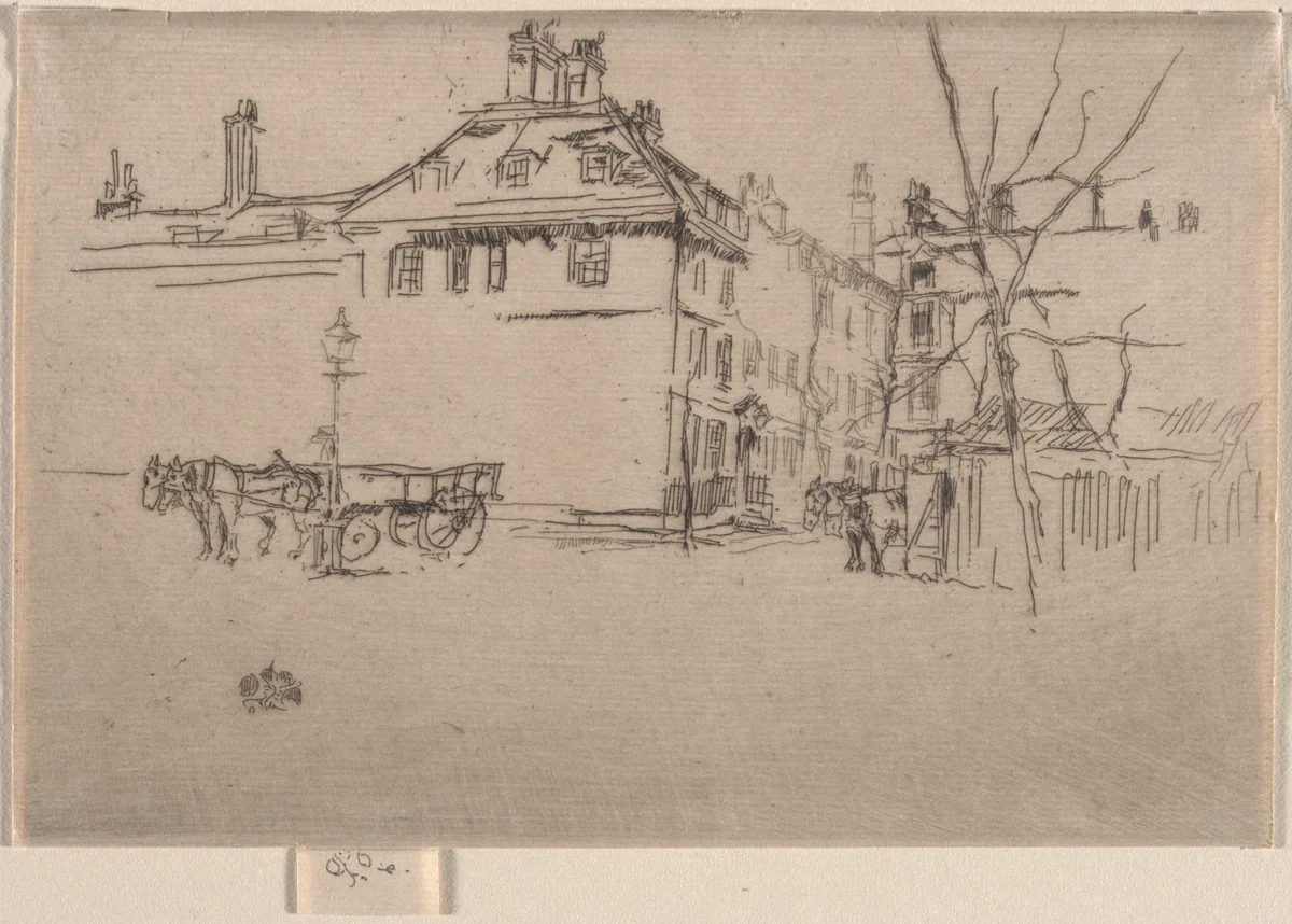 Temple by James McNeill Whistler, print, 1886