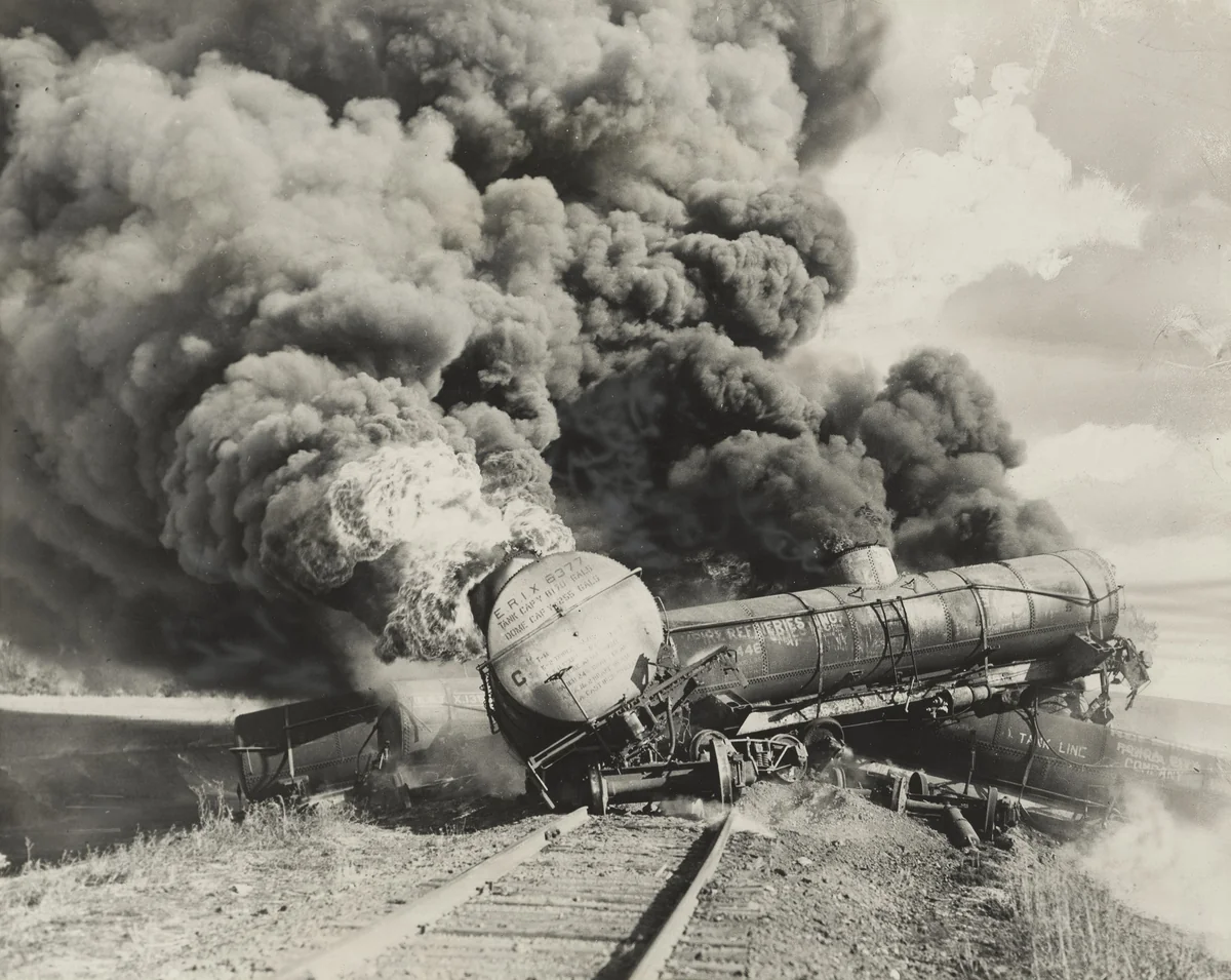 Thousands of Dollars Go Up in Smoke in Kansas by Times Wide World Photos, photograph, 1928