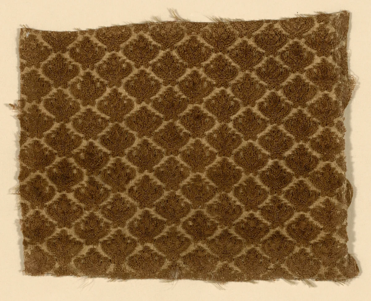 Fragment by Italy, textile, 1650-1700