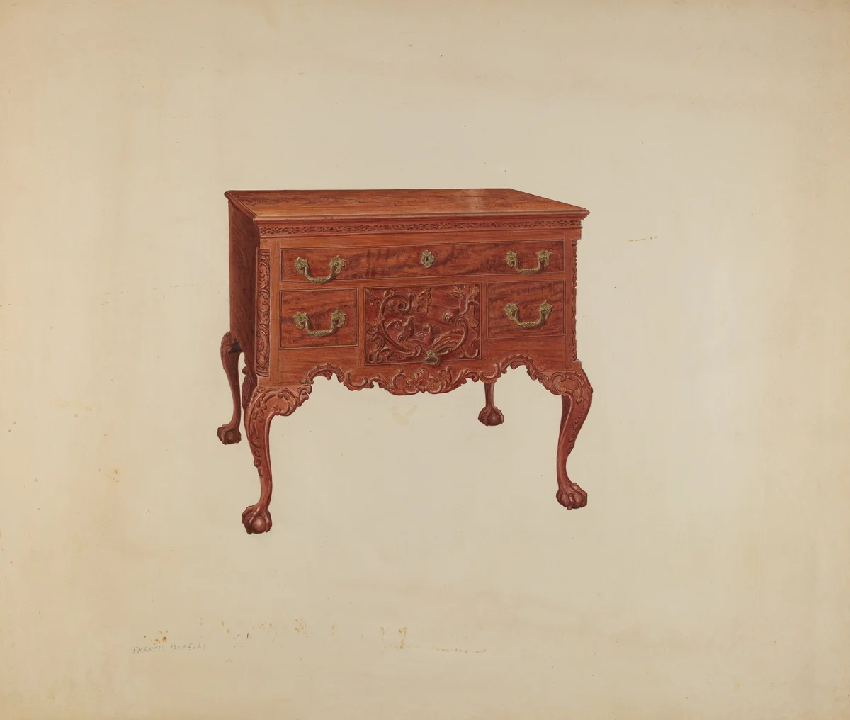 Lowboy by Francis Borelli, index of american design, 1938