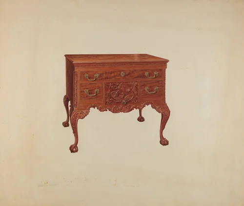 Lowboy by Francis Borelli, index of american design, 1938