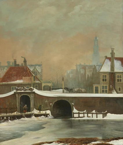 The Raampoortje in Amsterdam by Wouter van Troostwijk, painting, 1809