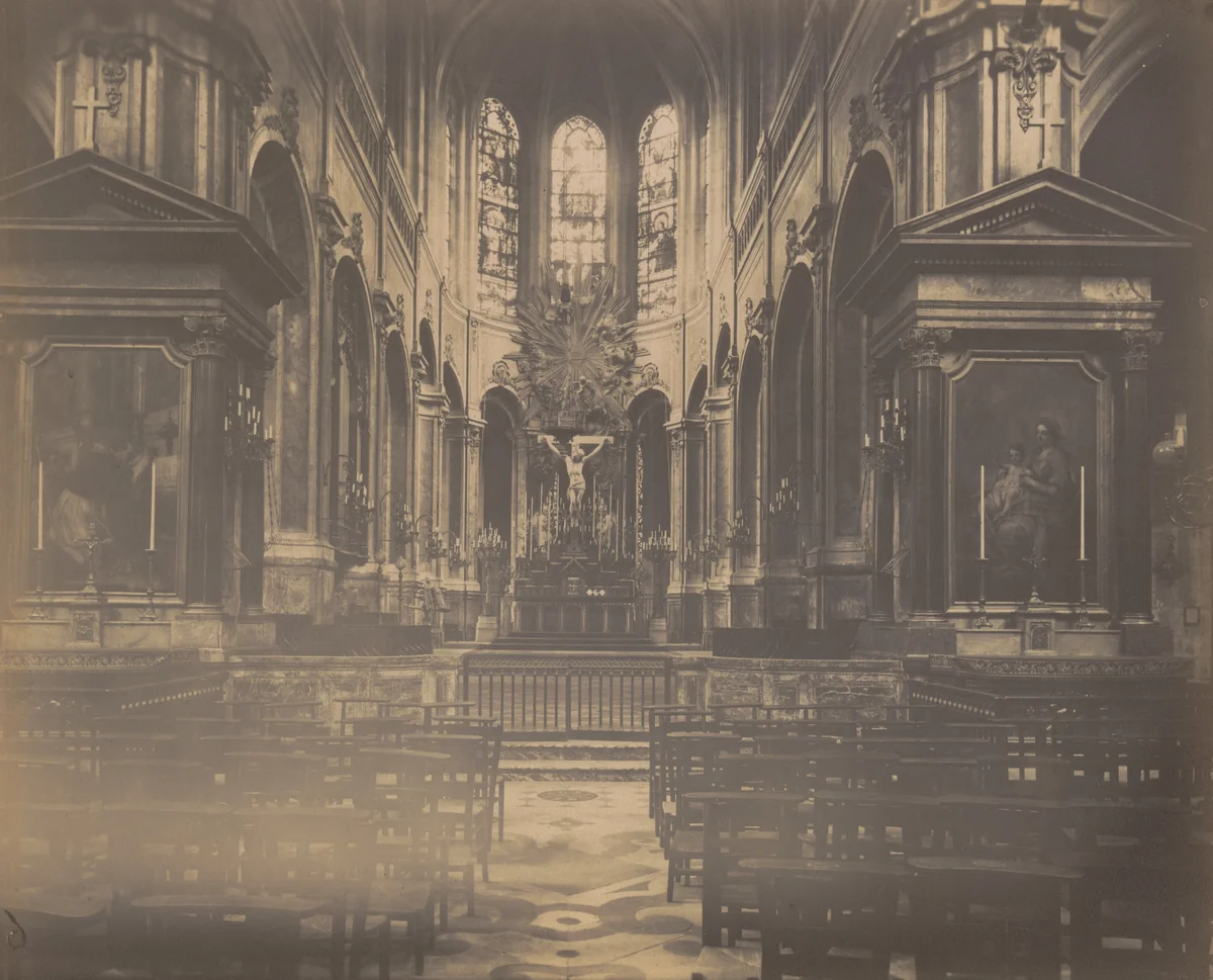 Église Saint Méry by Eugène Atget, photograph, 1913