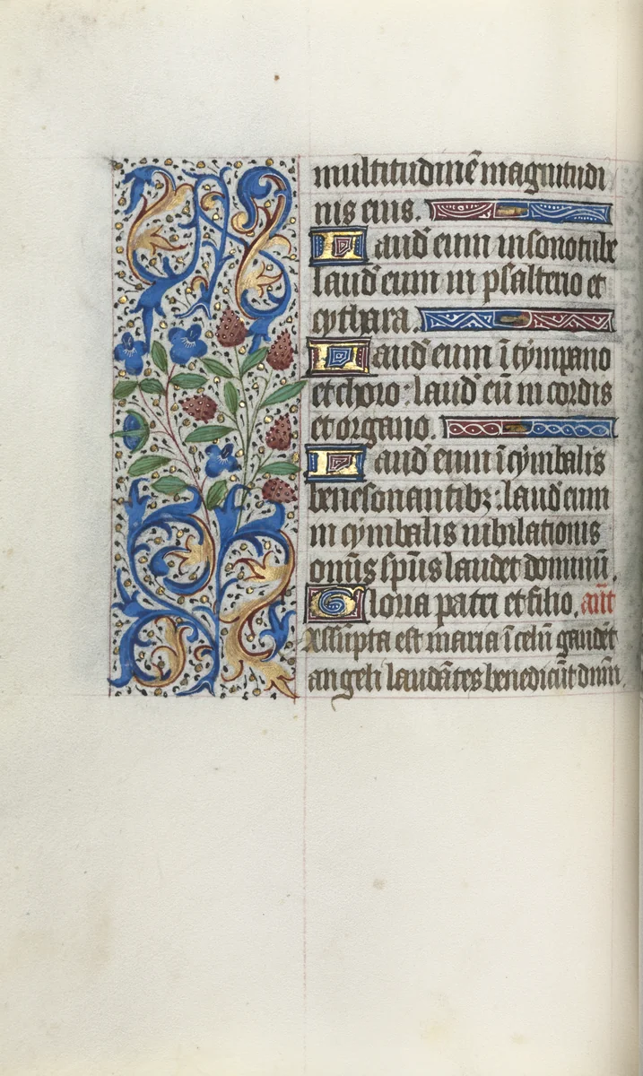Book of Hours (Use of Rouen): fol. 46v by Master of the Geneva Latini, book, 1465-1475