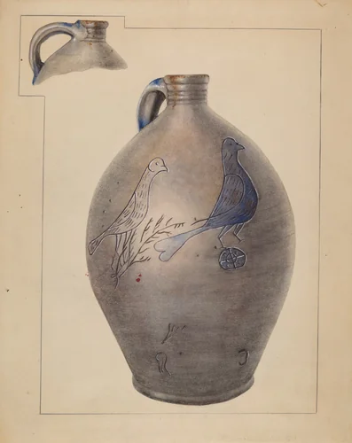 Jug by Charlotte Sperber, index of american design, 1937