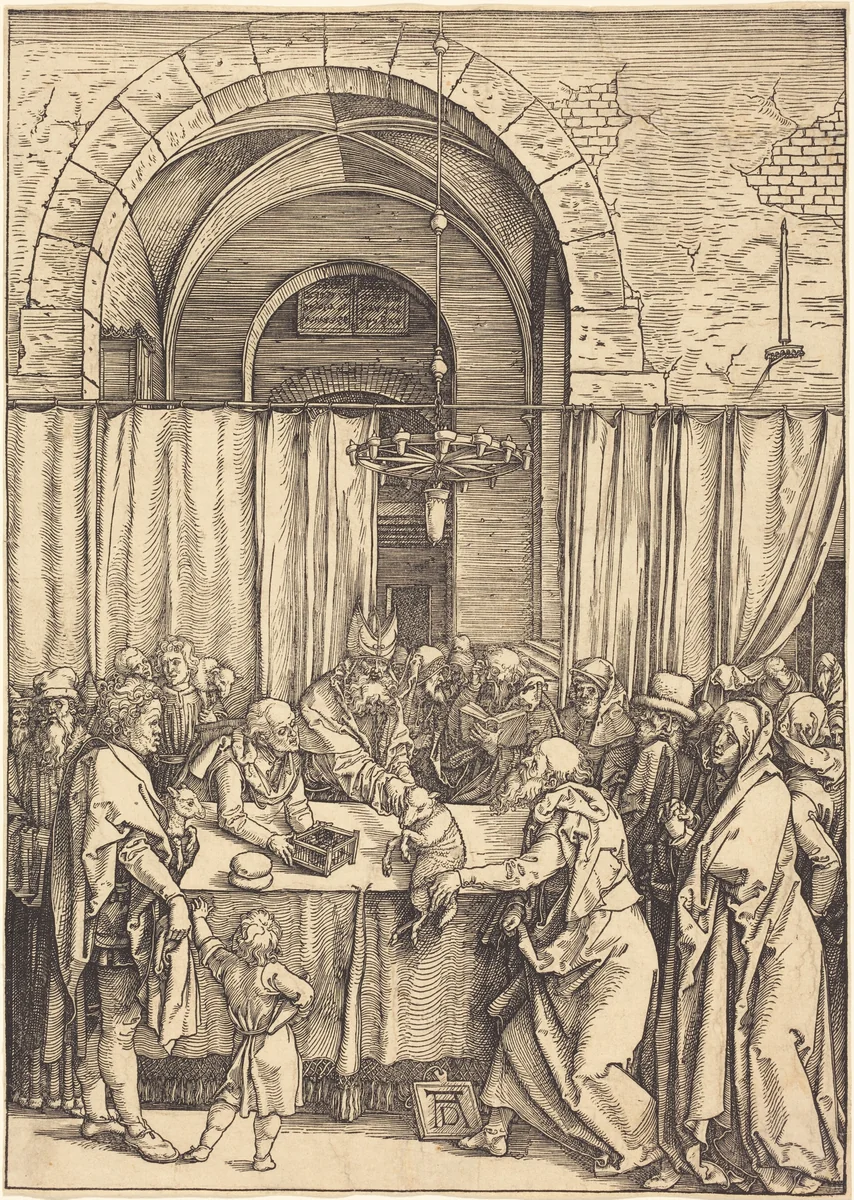 Joachim's Offering Rejected by Albrecht Dürer, print, 1504-1505