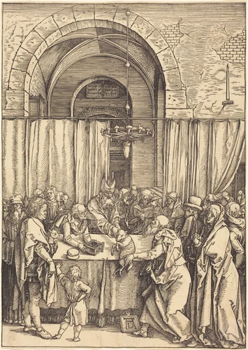 Joachim's Offering Rejected by Albrecht Dürer, print, 1504-1505