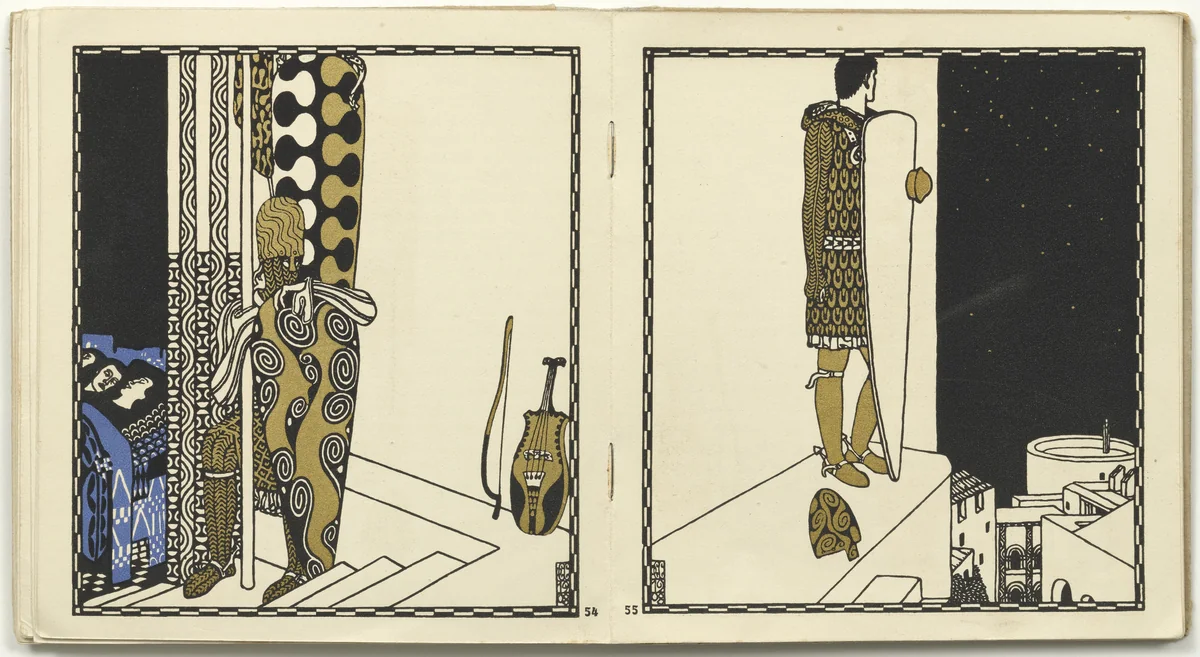 Untitled from Die Nibelungen (The Nibelungs) by Carl Otto Czeschka, illustrated book, 1920