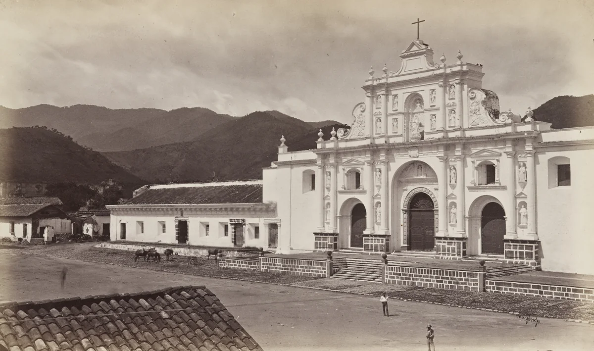 Cathedral, Antigua de Guatemala by Eadweard Muybridge, photograph, 1875